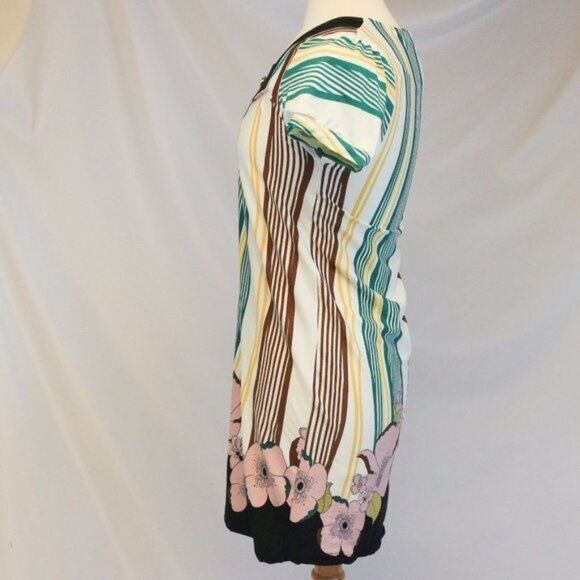 Short Sleeve Stretchy Floral Dress M - Picture 3 of 6